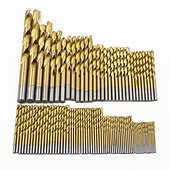cheap Drill Bit Set-99PC Twist Drill Bit Set Saw Set HSS High Steel Titanium Coated Drill Woodworkin Tool 1.5-10mm For Cordless Screwdriver