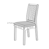 abordables Funda de silla-2 fundas de asiento para comedor, color burdeos, impermeables, elásticas, con respaldo alto, fundas de licra para asiento de silla con banda elástica para boda