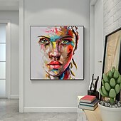Недорогие Картины с людьми-mintura ручная работа картины маслом на холсте настенное искусство украшение современная абстрактная фигура картина для домашнего декора свернутая бескаркасная нерастянутая живопись