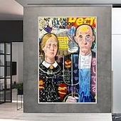 tanie Sztuka uliczna-Ręcznie malowane obraz olejny wall street art mężczyźni i kobiety home decoration decor walcowane płótno bez ramki nierozciągnięte;