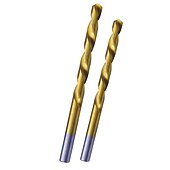 cheap Drill Bit Set-13pc 2-12mm Round Shank Twist Drill Bit Set Titanium Coated Hole Cutter High Speed Steel Gun Drill Bit Woodworking Metal Tool