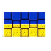 cheap Mr &amp; Mrs Wedding-Ukraine Flag 90*150cm Flag Ukraine Background Cloth Ukraine Flag
