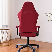 billiga Överdrag för kontorsstolar-delat kontorsstolsöverdrag gaming vinrött stolsöverdrag tryckt stretch datorspelstol underöverdrag för läder kontorsspel liggande racing volang gamer stolskydd