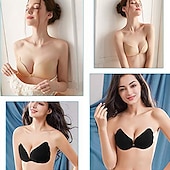 olcso Melltartók-női molett melltartók &amp;amp; bralettes öntapadós melltartó pánt nélküli 3/4 csésze egyszínű mikroelasztikus légáteresztő push up láthatatlan esküvői parti &amp;amp; esti szilikagél 805-1 bőrtónus / 1 db