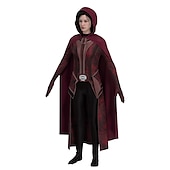 voordelige Kostuums voor dames-Scarlet Witch Wanda Django Maximoff Outfits Gemaskerd Bal Cosplay Kostuum feest Film cosplay for Dames Volwassenen Maskerade Vrijgezellenfeest