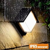 cheap Outdoor Wall Lights-Outdoor Wall Lamp Porch Lamp 12W LED Matte Black Exterior Wall Lamp 3 Colors Can be Changed Suitable for Installing Wall Courtyard Lamp Garage Aisle Backyard Garden AC85-265V