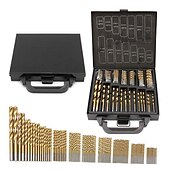 cheap Drill Bit Set-99PC Twist Drill Bit Set Saw Set HSS High Steel Titanium Coated Drill Woodworkin Tool 1.5-10mm For Cordless Screwdriver