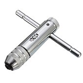 preiswerte Bohrer-Set-silber t-griff ratsche gewindebohrer halter schlüssel m5-m12 maschinengewinde metrischer stecker t-förmiger gewindebohrer