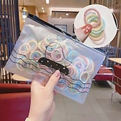 abordables Accesorios para el cabello-lazos para el cabello bandas de goma para el cabello para niños pequeños bebés niños niñas delgados pequeños elásticos para el cabello paquete de 100 piezas