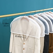 tanie Torba na odzież i pokrowiec-12 paczek gospodarstwa domowego przezroczysty płaszcz pokrowce na ramiona pyłoszczelny garnitur wisząca torba szafa do przechowywania ubrań pyłoszczelne pokrowce na ramiona