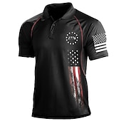 preiswerte Tees &amp; Hemden-Herren T-Shirt Wanderpoloshirt T-Shirt für Wanderer Kurzarm Quadratischer Ausschnitt Hemd Shirt Außen Atmungsaktiv Rasche Trocknung Leicht Weich Sommer Polyester Weiß Schwarz Armeegrün Jagd Angeln