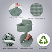 baratos Tampa da poltrona e capa de cadeira sem braço-Multifit elastano jacquard sofá slipcover antiderrapante fácil cuidado pet scratch guard t-almofada, protetor de móveis elegante para casa