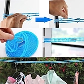 abordables Bacs, paniers à linge-3-10m corde à linge coupe-vent corde à linge de camping corde à linge de voyage durable corde corde à linge portable corde à linge résistante longueur réglable ligne de vêtements antidérapante