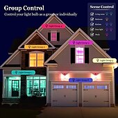 baratos Luzes inteligentes-6pcs 4pcs 2pcs10w wifi lâmpada led inteligente funciona com alexa e google regulável a19 a60 e26 e27 rgbcct mudança de cor sem necessidade de hub