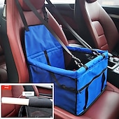 abordables Essentiels de voyage pour chiens-Chat Chien Housse pour Siège de Voiture Etanche Portable Pliable Couleur Pleine Textile Noir Rouge Rose