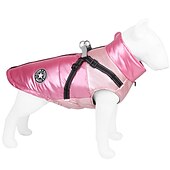 baratos Casacos-Cachorros Gatos Casacos Jaqueta Colete Moda Lazer Inverno Reflector Prova-de-Água Quente Respirável Macio Ao ar livre Casual / Diário Caminhada Roupas para cães for Bichon Frise Pomerânia Animais de