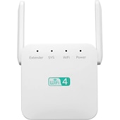 Недорогие Беспроводные маршрутизаторы-Усилитель Wi-Fi Усилитель Wi-Fi Расширитель диапазона Wi-Fi 300 Мбит/с Усилитель повторителя беспроводного сигнала 2,4 и 5 ГГц двухдиапазонный 4 антенны Полное покрытие 360 °