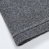 preiswerte Herren Strickjacke-Herren Pullover Strickjacke Gerippt Stricken Strick Feste Farbe Hemdkragen Basic Stilvoll Täglich Festtage Bekleidung Winter Herbst Schwarz Wein M L XL
