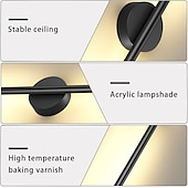 voordelige Wandverlichting voor binnen-1-light led indoor wandlampen nordic stijl inbouw wandlampen moderne eenvoudige woonkamer winkels/cafes acryl wandlamp 110-120v 220-240v