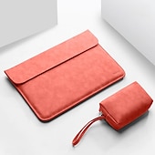 levne Tašky, pouzdra a pouzdra na notebooky-Rukávy na notebook 12 &quot; 13.3 &quot; 14 &quot; palec Kompatibilní s Macbook Air Pro, HP, Dell, Lenovo, Asus, Acer, Chromebook Notebook Voděodolný Nárazuvzdorné PU kůže Pevná barva pro Obchodní kancelář