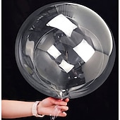 billige Ballonger-20 stk boboballonger bobleballonger, klar boboballong, stor gjennomsiktig bobleballong til juledekorasjon i bursdagsfesten