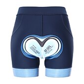 お買い得  ウィメンズパンツ・ショーツ・スカート-女性用 サイクリング パンツ サイクリング パッド入りショーツ バイク パッド入りショーツ / シャモア ボトムス フォーム フィット スポーツ 3D パッド ウィッキング 快適 滑り止め ダークブルー 衣類 アパレル バイクウェア