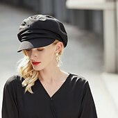 abordables Chapeaux de fête-simple Couleur unie Polyester Chapeaux avec Couleur Pure 1 pc Casual / Coupe de Melbourne Casque