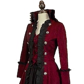 abordables Robes-Rococo Victorienne Robe de Bal Costume de fête Bal Masqué Robe de Bal Déguisement Femmes Mascarade Carnaval Soirée Halloween Adulte Robe