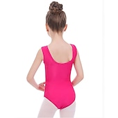levne Dětské taneční oblečení-Dětské taneční kostýmy Balet Leotard / Kostýmový overal Potisk Barevně dělené Flitry Dívčí Trénink Výkon Bez rukávů Vysoký Polyester