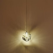 voordelige Eilandlichten-1-licht 9cm kristal mini hanglamp led metalen mini gegalvaniseerde eilandverlichting moderne eigentijdse stijl keuken eetkamer thuis bar licht 110-120v 220-240v