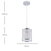 preiswerte Insellichter-16cm einzigartiges Design Pendelleuchte Metall galvanisiert modern 220-240v