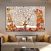 preiswerte Berühmte Meisterwerke-Handgefertigtes handgemaltes Ölgemälde Wandkunst klassischer abstrakter Klimt berühmtes Ölgemälde Heimdekoration Dekor gerollte Leinwand kein Rahmen ungedehnt