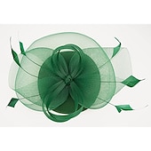 economico Fascinator-fascinators Piume Cappello Portapillole Matrimonio Kentucky Derby Coppa di Melbourne cocktail Astco reale Fiore Elegante Con Colore Puro Copricapo Copricapo