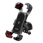 お買い得  車載ホルダー-バイク電話マウント – 4.7&quot;-7&quot;セルフォン用のオートロック調整可能バイク電話ホルダー、ハンドルバー対応