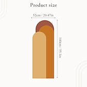 levne Tapety-geometrie barevná tapeta boho oblouk nálepka na stěnu odlepte a nalepte snímatelnou samolepicí PVC/vinylovou nálepku na stěnu pro domácí dekoraci místnosti 52*140cm