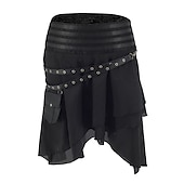 levne Spodní části-Retro Středověké Steampunk Sukně Pirát Vikingové Dámské Pirát Fantazie Steampunk předvečer Všech svatých Karneval Párty LARP Dospělé Sukně Celý rok