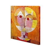 abordables Pinturas famosas-Pintura al óleo hecha a mano lienzo arte de la pared decoración paul klee estilo abstracto para decoración del hogar enrollado sin marco pintura sin estirar