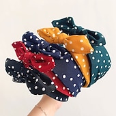 economico Outfit-Anni 1950 Retrò Vintage Rockabilly Lunghezza al ginocchio Abito da cocktail Fascia Abito Swing Senza maniche Fiocco Pois Aderente &amp; Svasato All'americana Costume Per donna Carnevale San Valentino