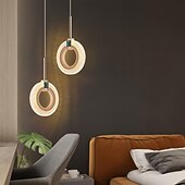 levne Závěsná světla-křišťálové závěsné svítidlo, 1 světlo moderní závěsné svítidlo, 8W stmívatelné LED stropní závěsné svítidlo pro kuchyňský ostrov ložnice jídelna