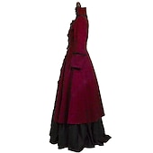 abordables Robes-Rococo Victorienne Robe de Bal Costume de fête Bal Masqué Robe de Bal Déguisement Femmes Mascarade Carnaval Soirée Halloween Adulte Robe