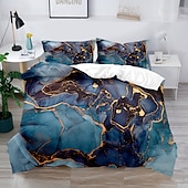 voordelige Dekbedovertreksets-3d beddengoed met marmeren print print dekbedovertrek beddengoed sets dekbedovertrek met 1 print print dekbedovertrek of sprei, 2 kussenslopen voor dubbel/queen/king