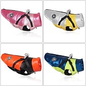baratos Casacos-Cachorros Gatos Casacos Jaqueta Colete Moda Lazer Inverno Reflector Prova-de-Água Quente Respirável Macio Ao ar livre Casual / Diário Caminhada Roupas para cães for Bichon Frise Pomerânia Animais de