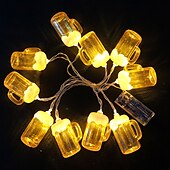 levne Řetězová světla baterie-led korbelem piva řetězec světla víla zahrada ložnice girlanda lampa řetěz valentýn obývací pokoj balkon bistro party venkovní výzdoba