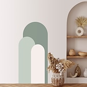 levne Tapety-geometrie barevná tapeta boho oblouk nálepka na stěnu odlepte a nalepte snímatelnou samolepicí PVC/vinylovou nálepku na stěnu pro domácí dekoraci místnosti 52*140cm