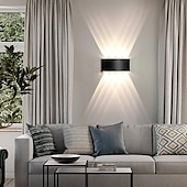 cheap Outdoor Wall Lights-3-Light 17cm LED Wall Lights Geometric Design Waterproof Outdoor Wall Lights Modern Minimalist Style Aluminum Living Room Bedroom Corridor Wall Light IP65 85-265V