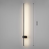 abordables Appliques murales LED-lightinthebox appliques murales LED simples appliques murales linéaires nordiques modernes appliques murales encastrées rotatives lumières de couloir LED dimmable salon chambre applique murale