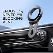 رخيصةأون حامل سيارة-Compatible for magsafe car mount strongest magnet power lisen Magnetic phone holder for car بسهولة تثبيت الأيدي الحرة iphone car holder mount fit for iphone 13 12 pro max mini magsafe case