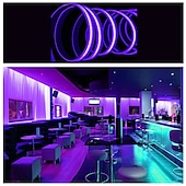 cheap Neon LED Lights-2M-30M COB LED Strip Light Plug in Flexible 220V Waterproof IP67 High Voltage Led Strip Multiple Colors 240LEDs/M Waterproof Led Light Strips for Bedroom Living Room Kitchen Furniture