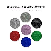 cheap Car Organizers-2pcs Bling Car Cup Holder Coaster 2.75 inch Anti-Slip Shockproof Universal Fashion Vehicle Car Coasters Insert Bling Rhinestone Auto Automotive Interior Accessories for Women
