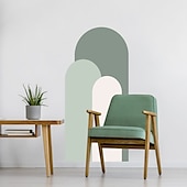 levne Tapety-geometrie barevná tapeta boho oblouk nálepka na stěnu odlepte a nalepte snímatelnou samolepicí PVC/vinylovou nálepku na stěnu pro domácí dekoraci místnosti 52*140cm